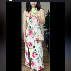 AF Camille white midi dress